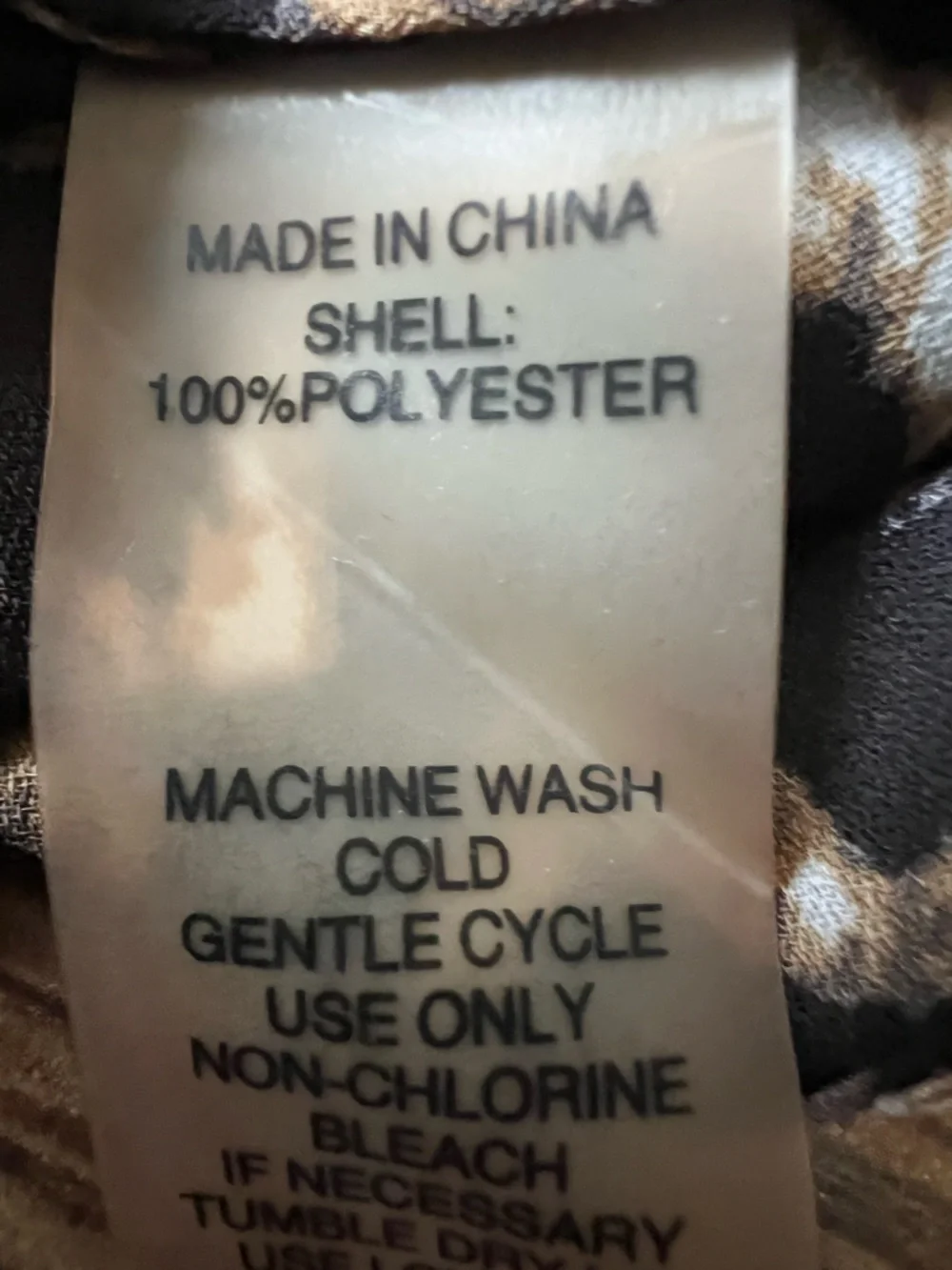 Chaus Leopard Print Sleeveless Blouse - Black, Tan, Cream - Picture 2 of 5